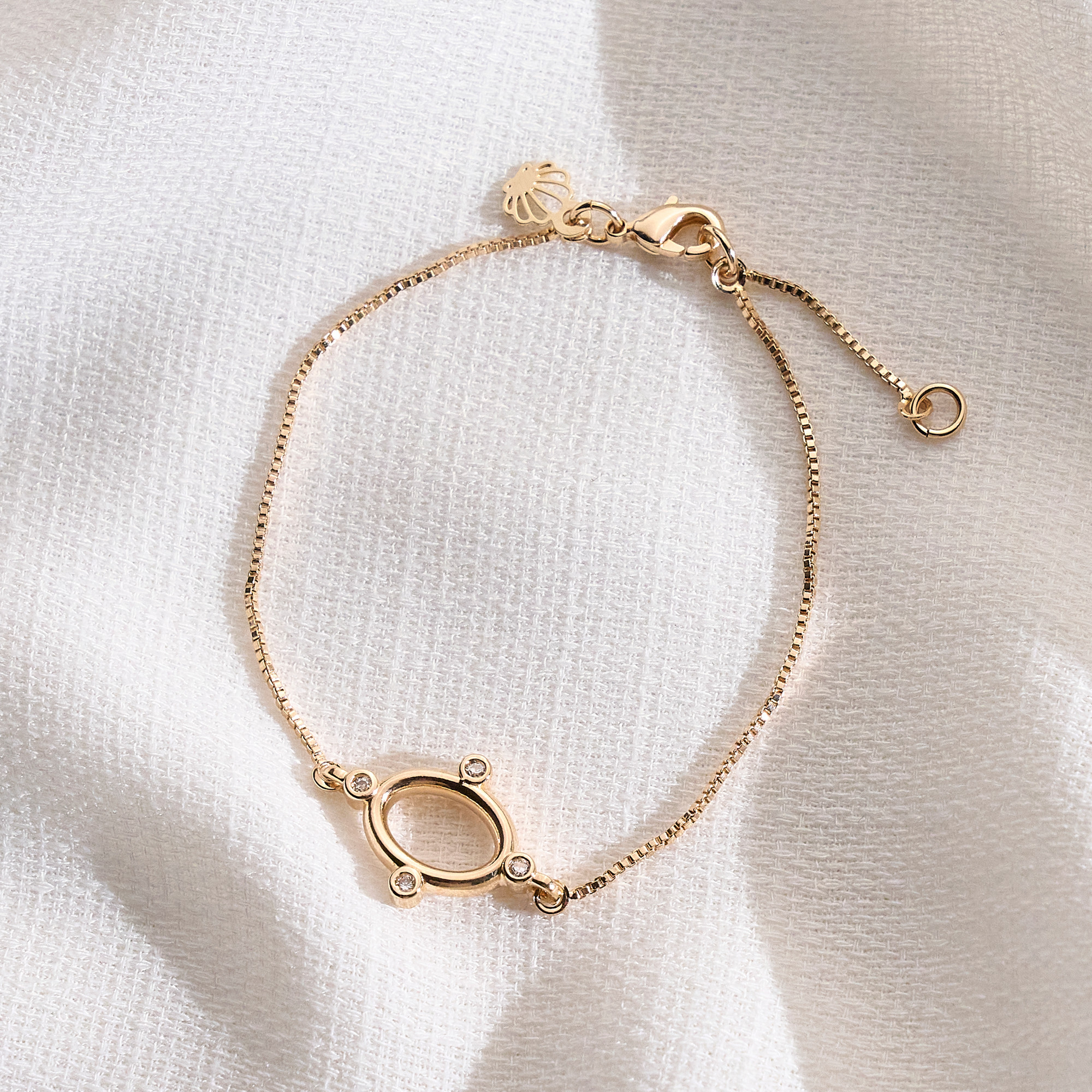 Pulseira Margarida Banho Ouro 18k