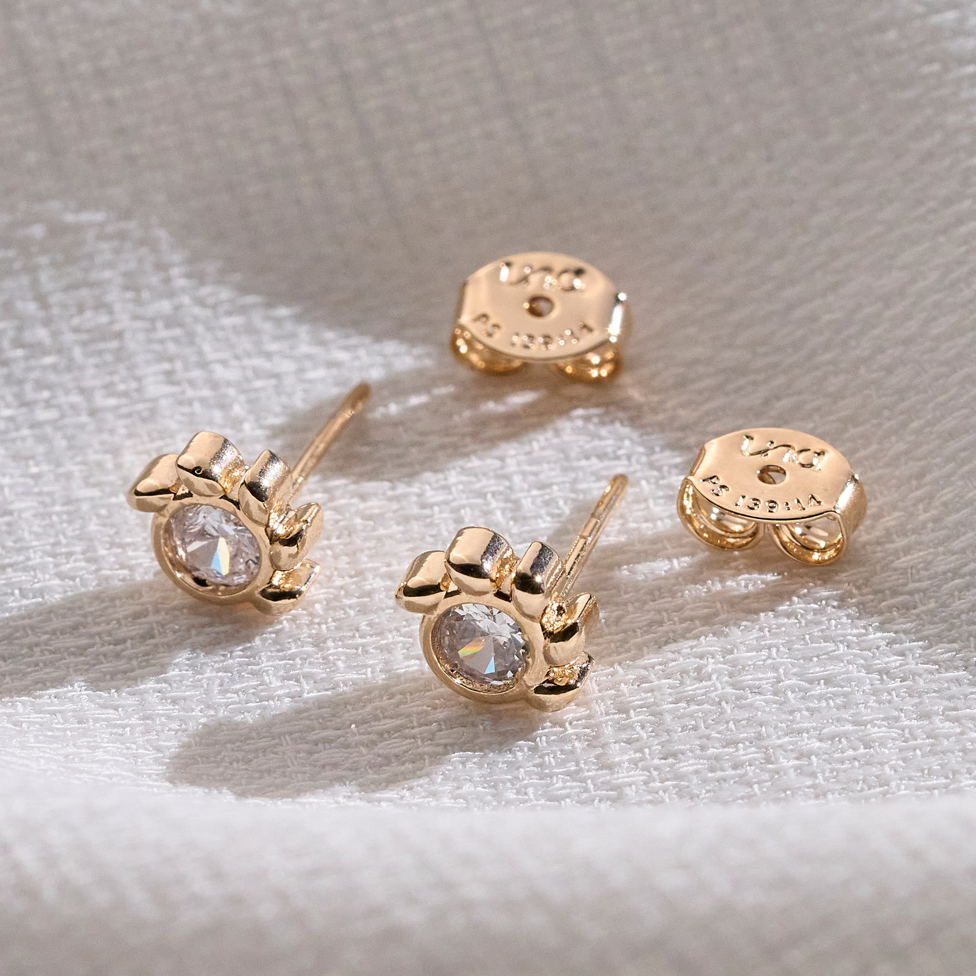 Brinco Hortênsia Banho Ouro 18k