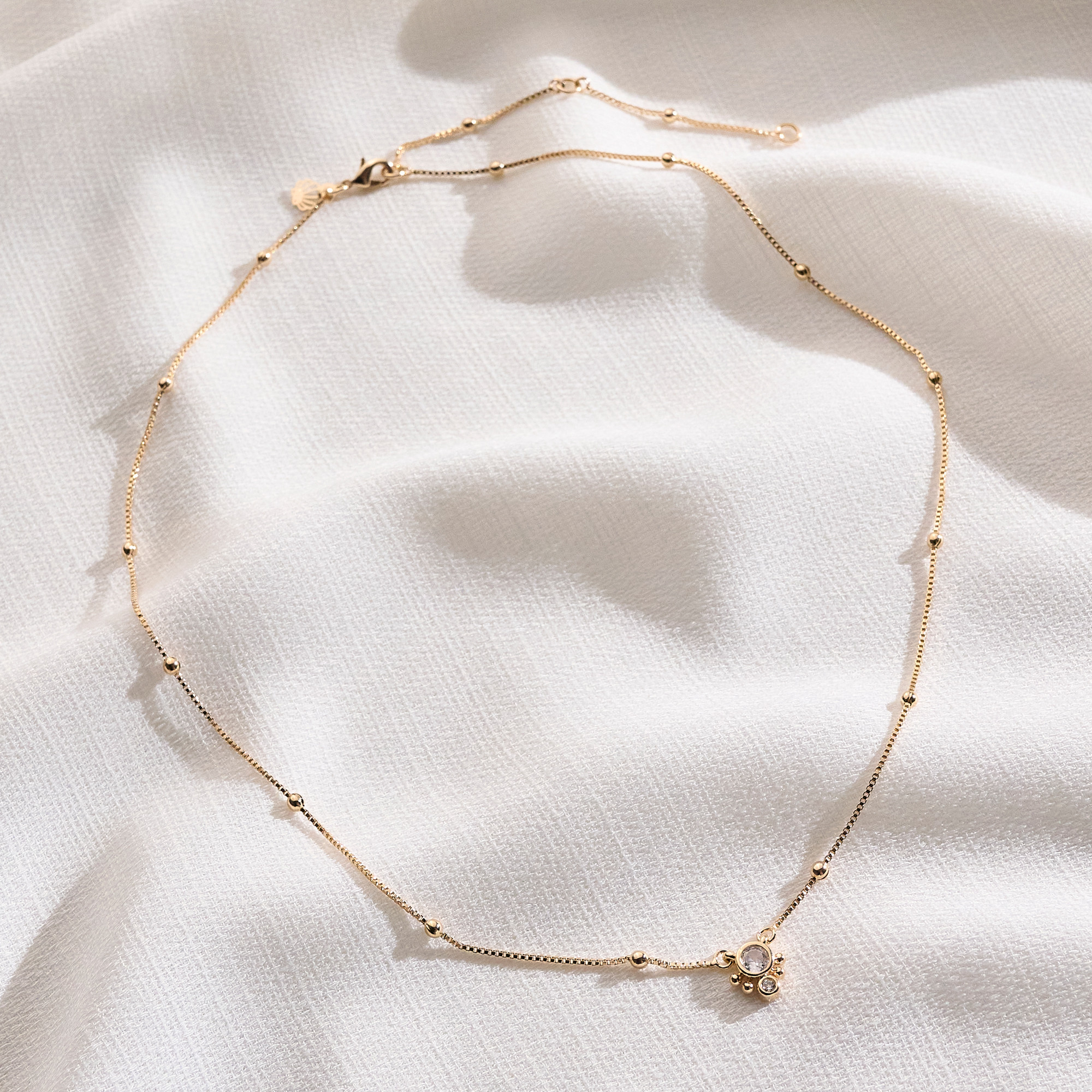 Colar Danubia Banho Ouro 18k