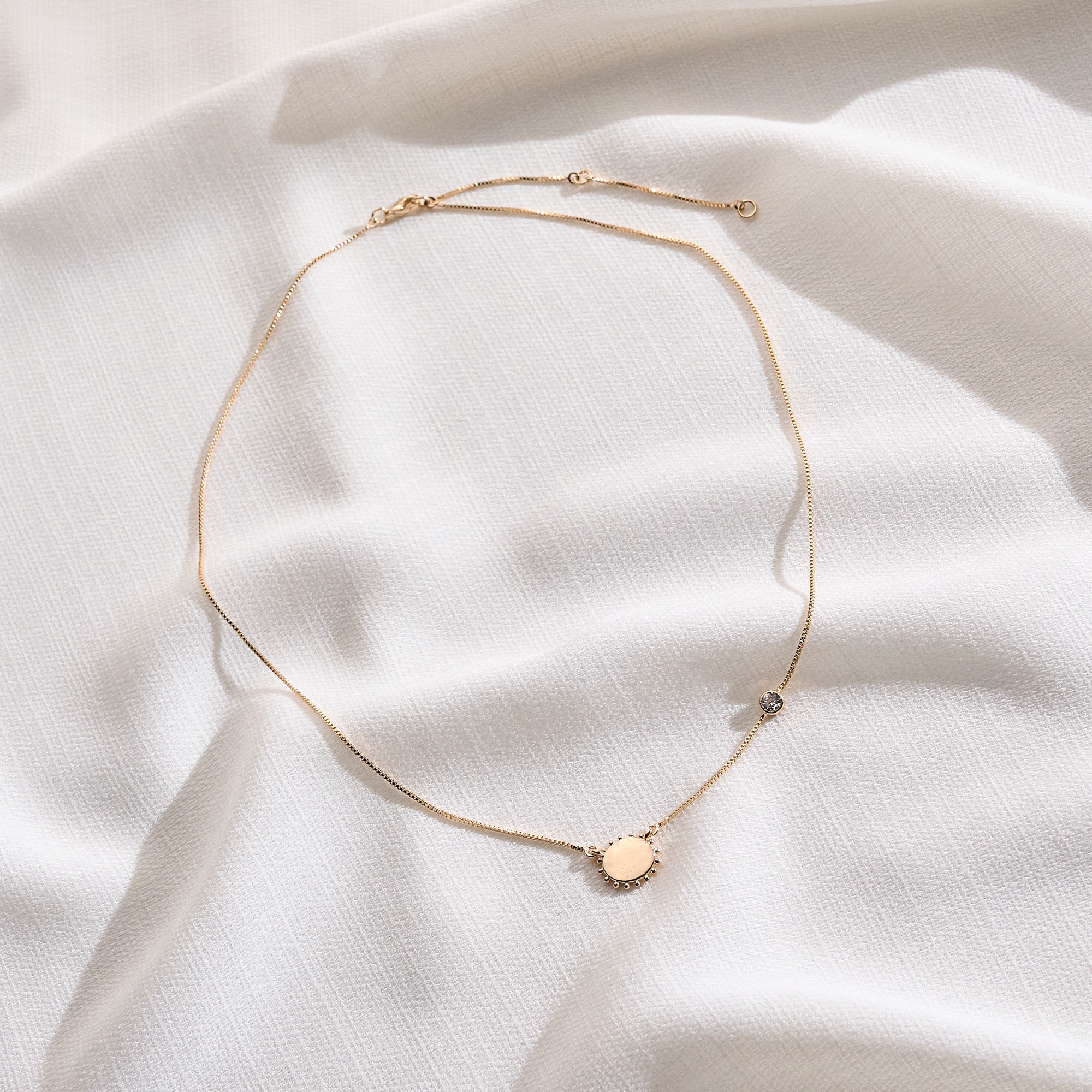 Colar Leonora Banho Ouro 18k