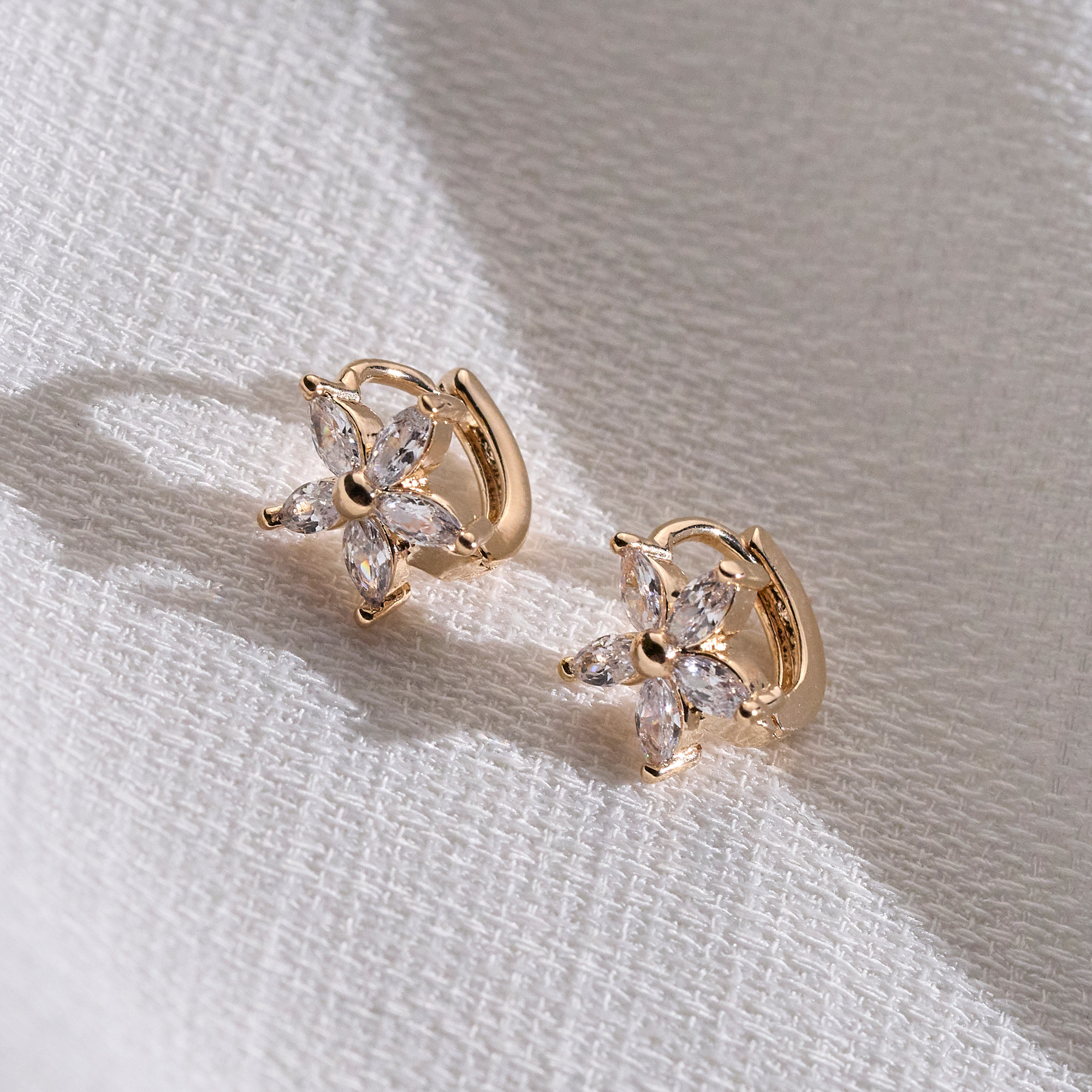 Brinco Rosalina Banho Ouro 18k