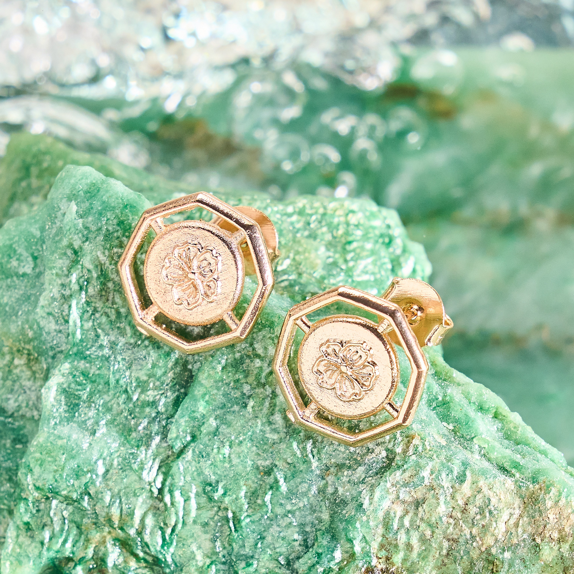 Brinco Alpínia Banho Ouro 18k