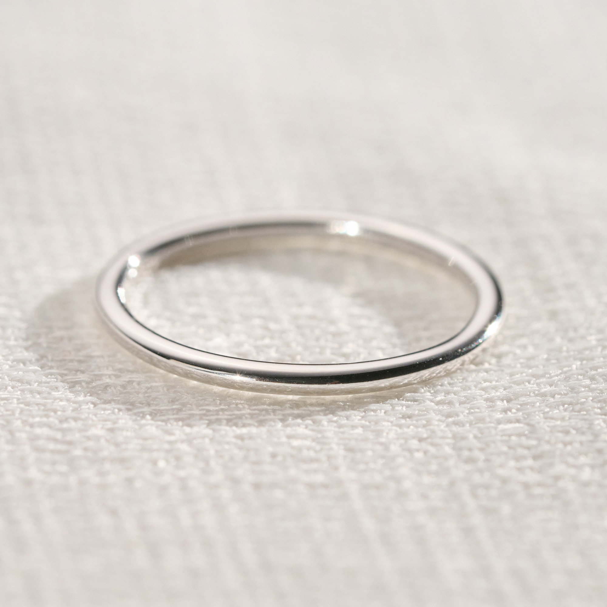 Anel Juquehy Banho Ródio Branco