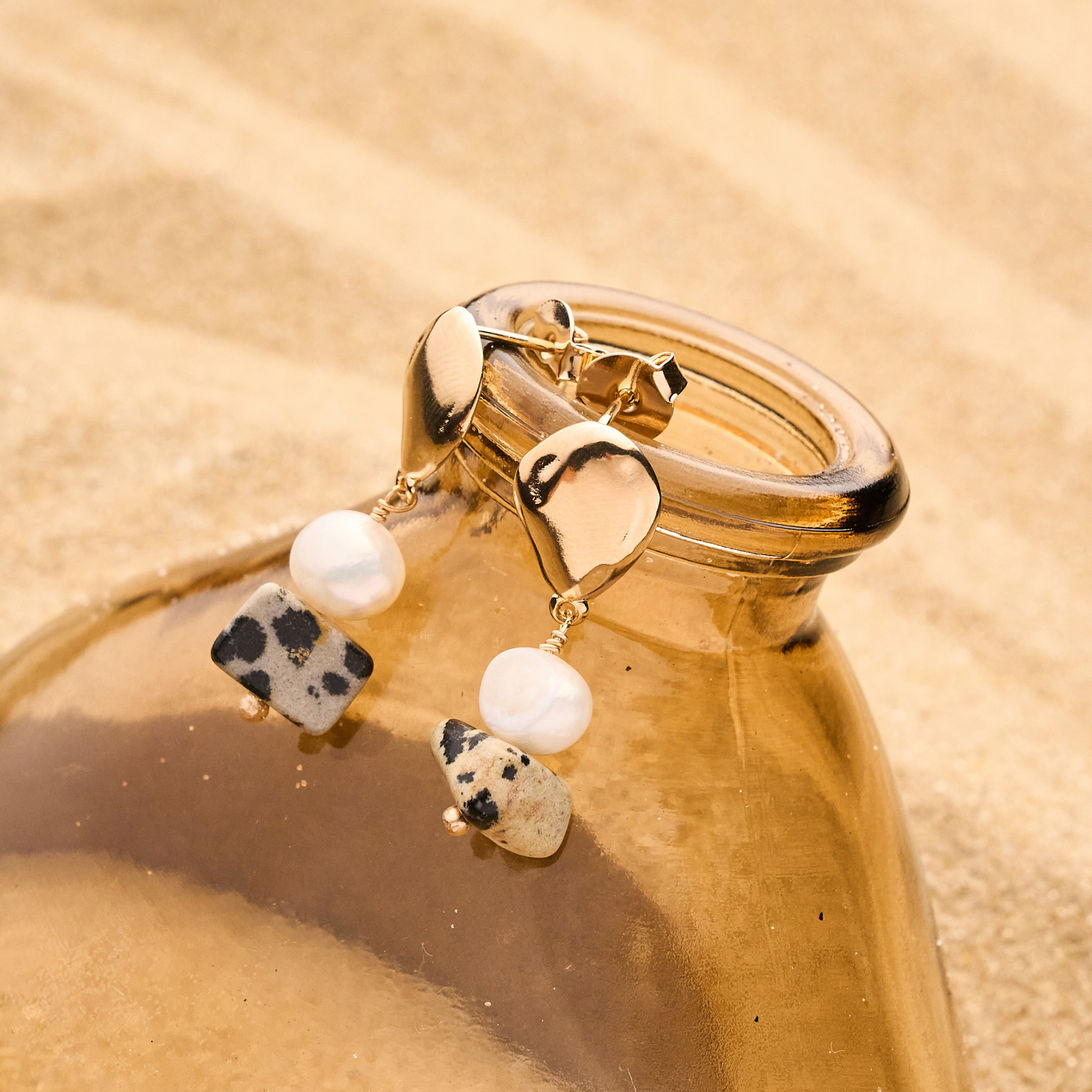 Brinco Dilene Banho Ouro 18k