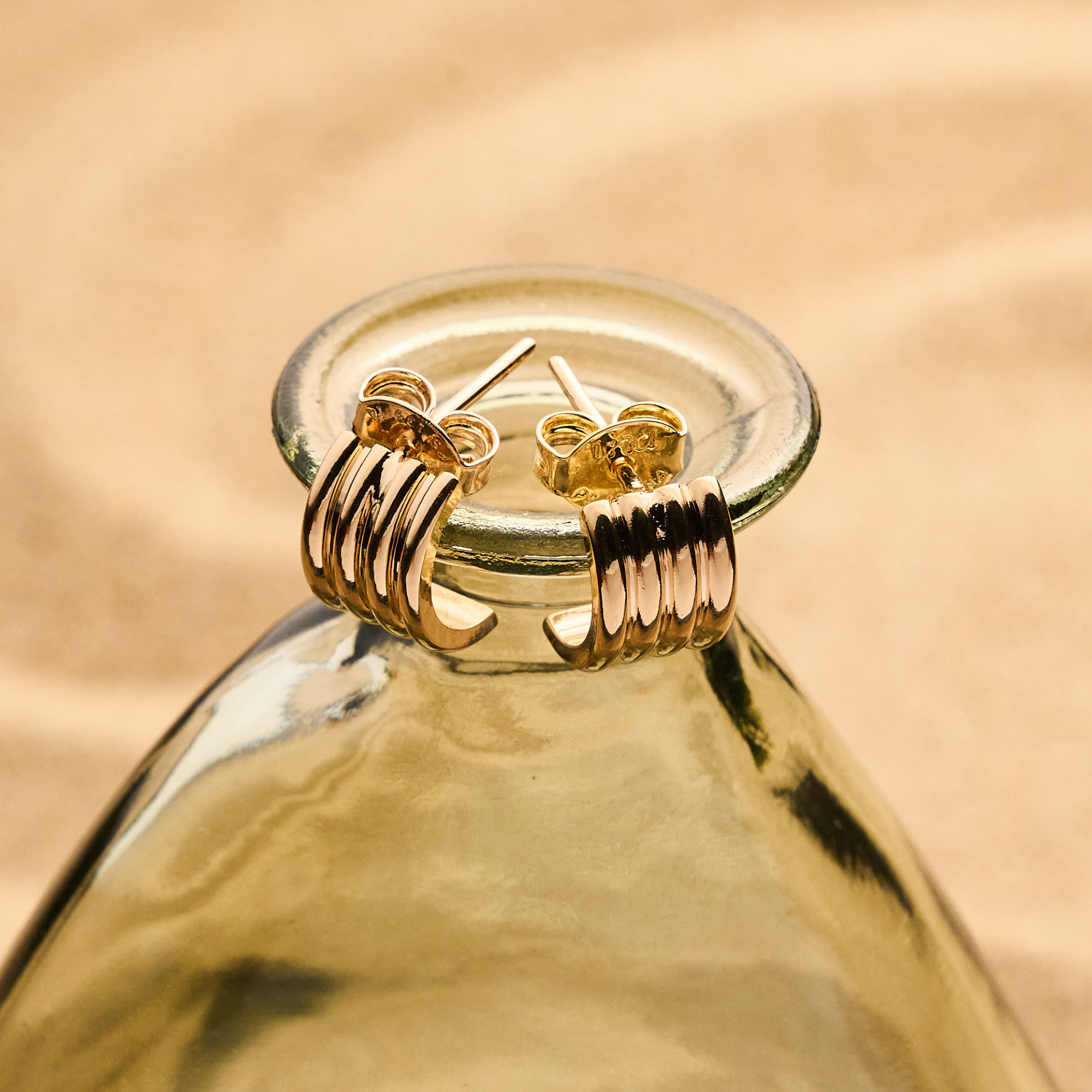 Brinco Bartley Banho Ouro 18k