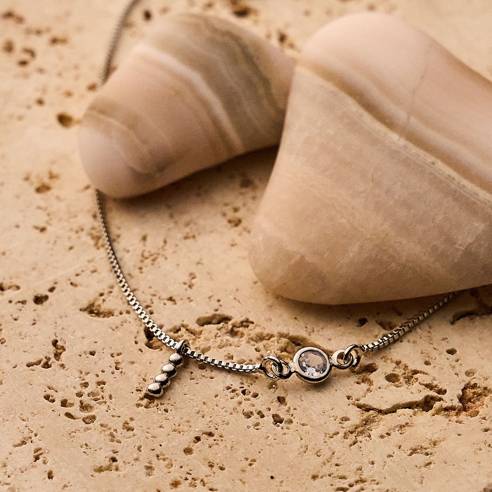 Colar Caspar Banho Ródio Branco