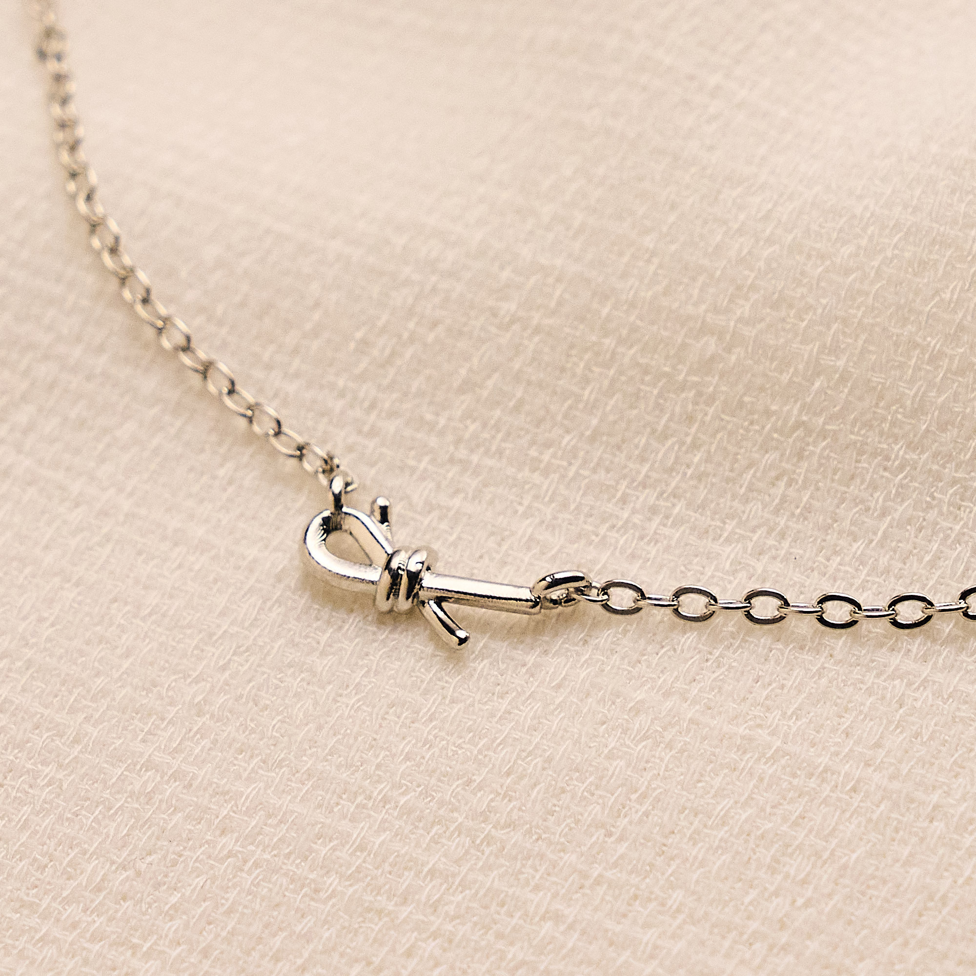 Colar Frey Banho Ródio Branco