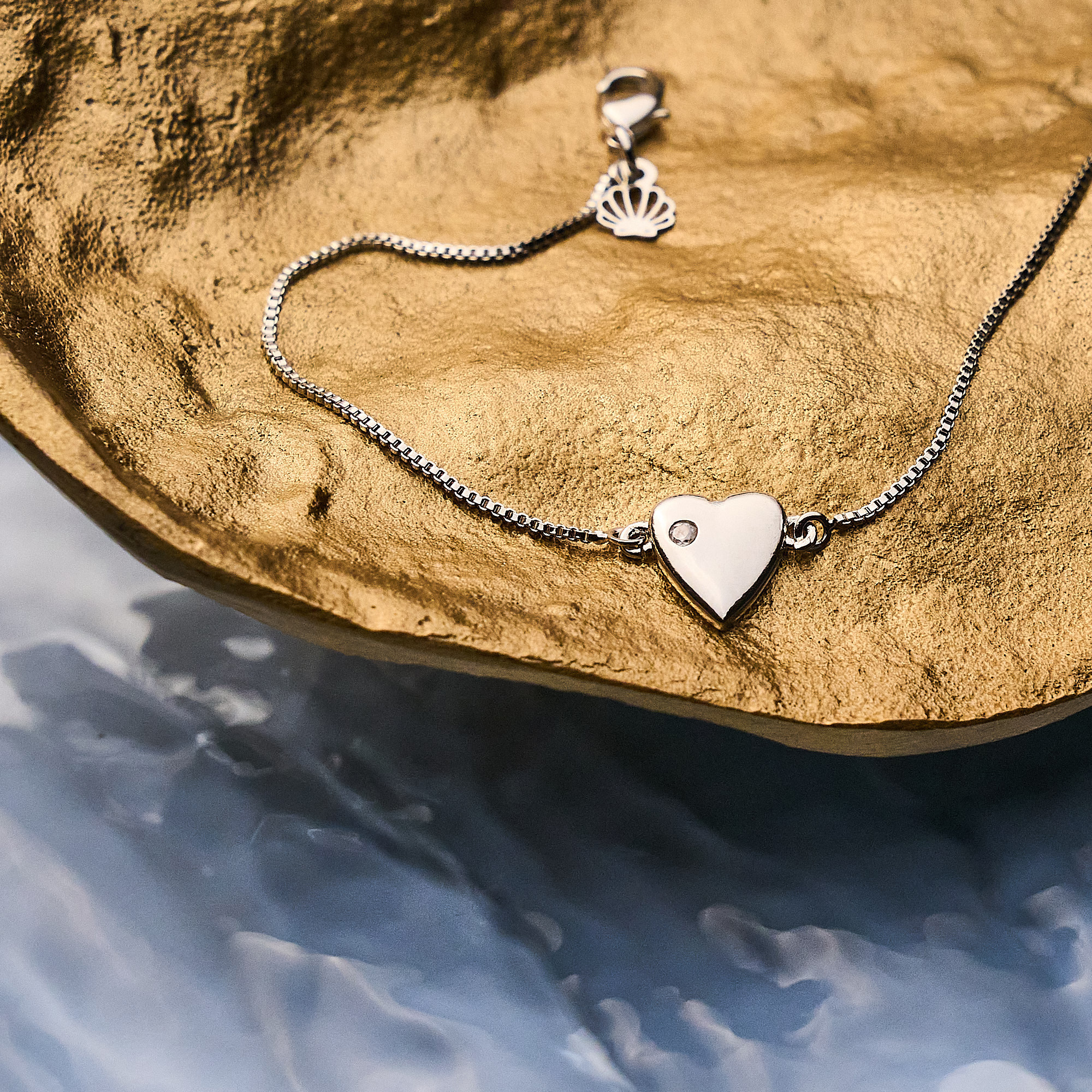 Pulseira Kyara Banho Ródio Branco