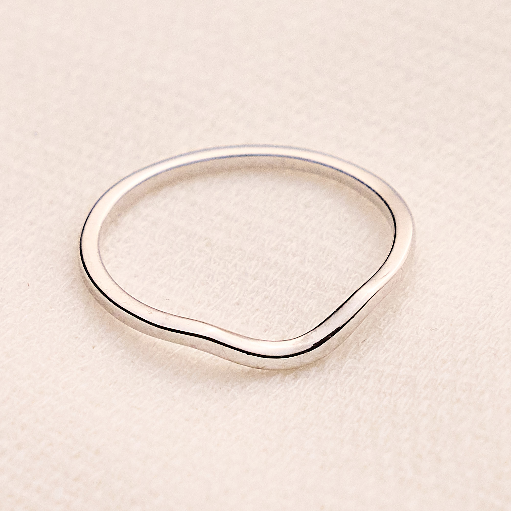 Anel Antonella Banho Ródio Branco