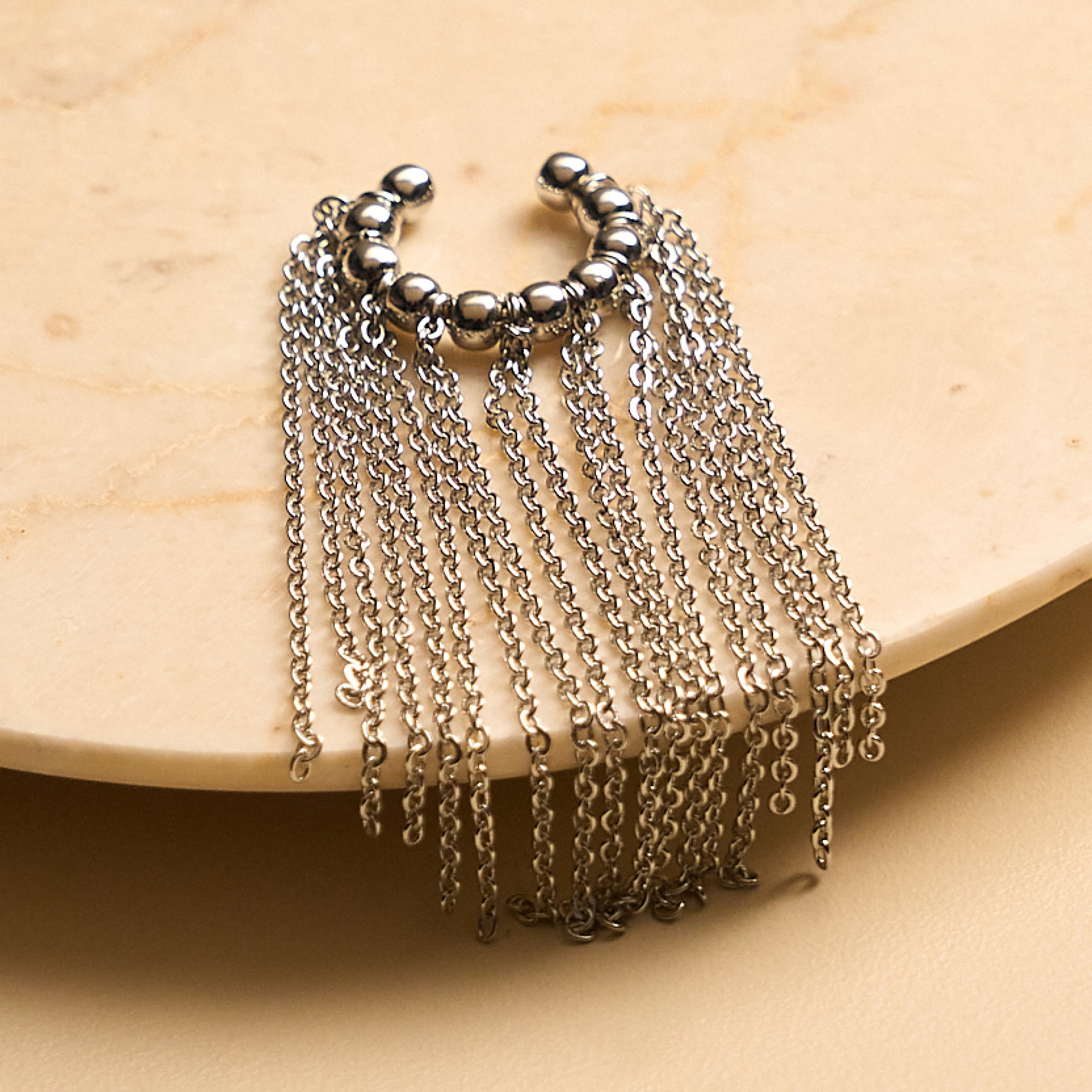 Piercing Bella Banho Ródio Branco