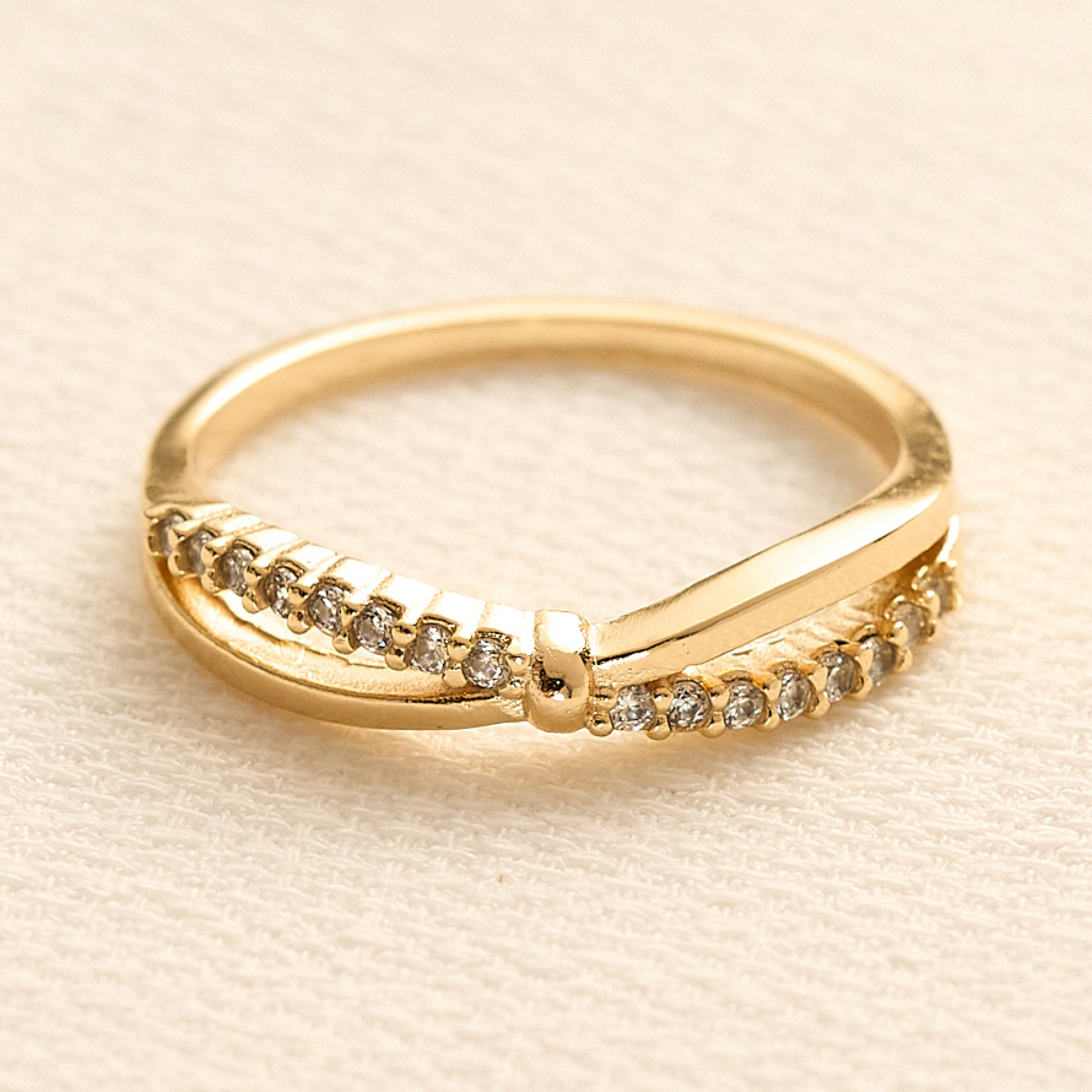 Anel Bella Banho Ouro 18k