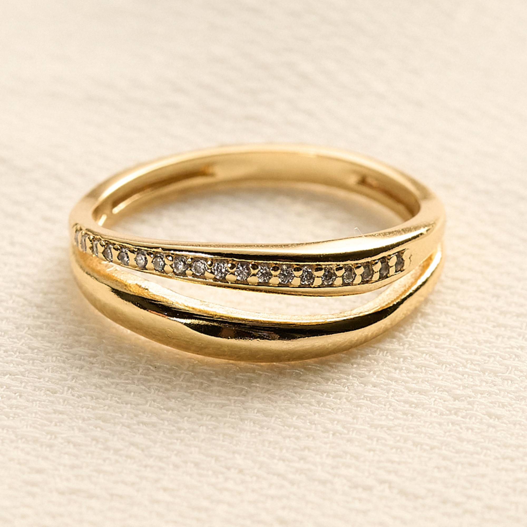 Anel Jessica Banho Ouro 18k