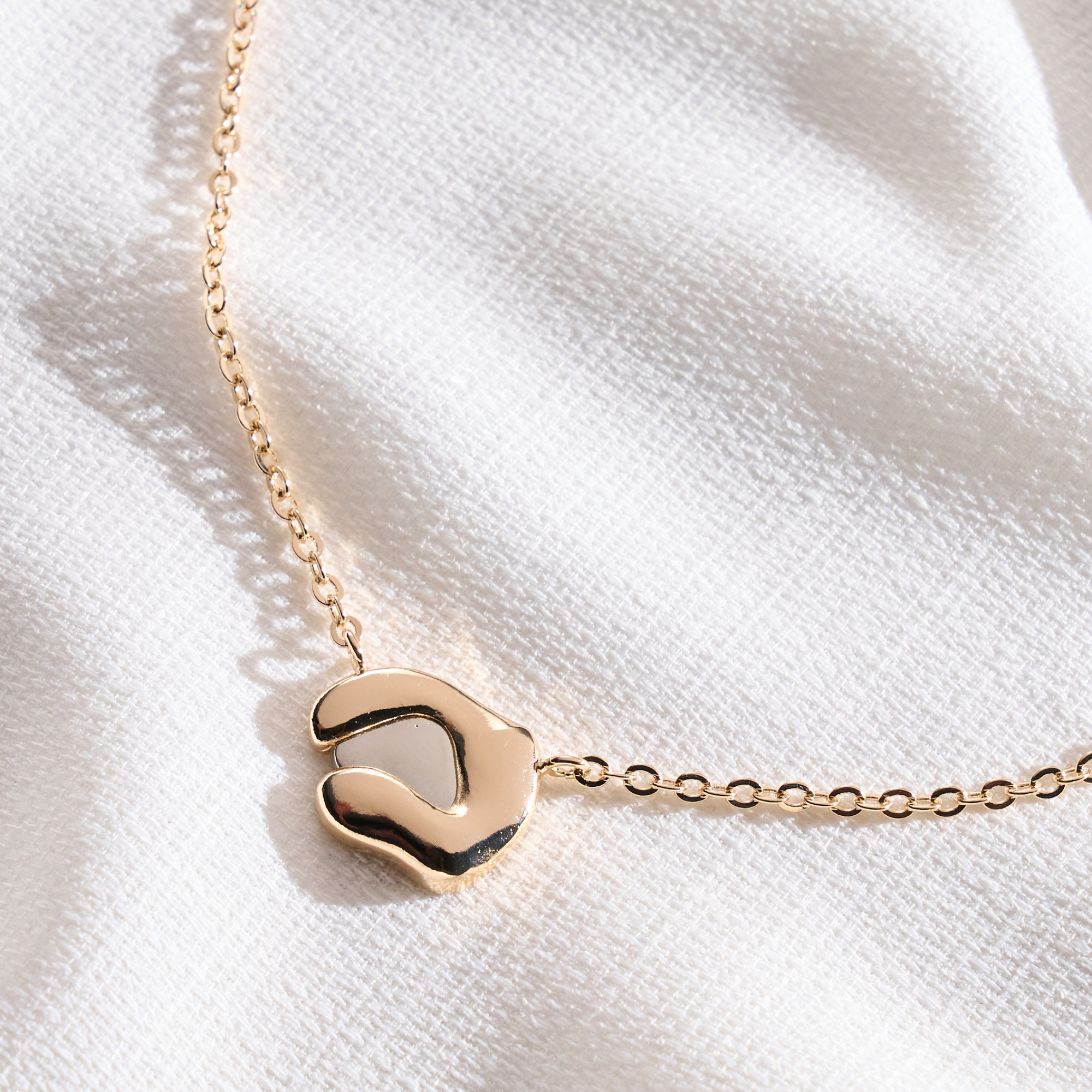 Colar Kessia Banho Ouro 18k e Ródio Branco