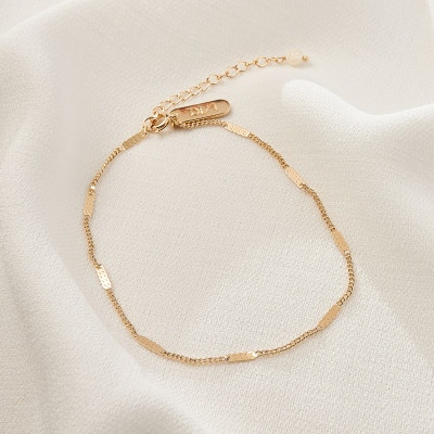 Tornozeleira Viviane Banho Ouro 18k