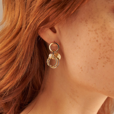 Brinco Celina Banho Ouro 18k