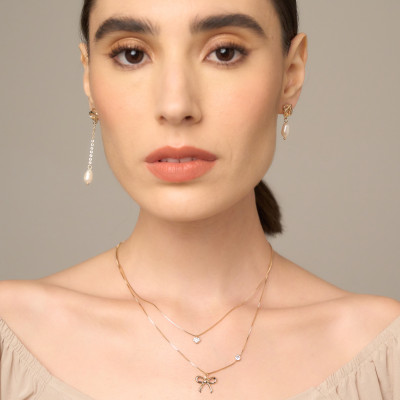 Colar Amarílis Banho Ouro 18k