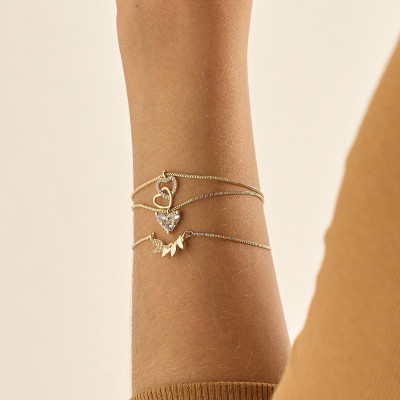 Pulseira Mies Banho Ouro 18k