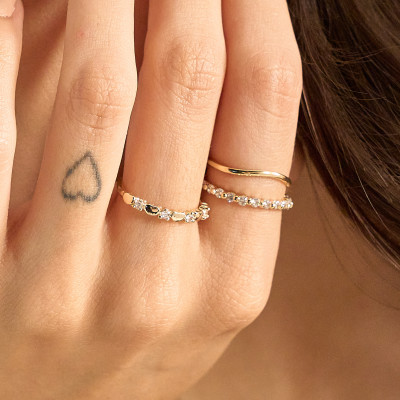 Anel Luara Banho Ouro 18k