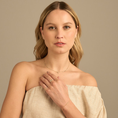 Pulseira Evans Banho Ouro 18k