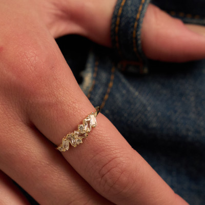 Anel Teresa Banho Ouro 18k