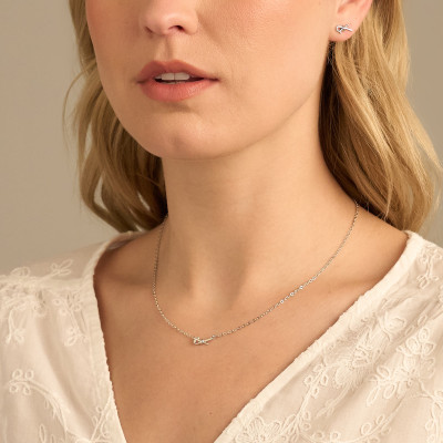 Colar Frey Banho Ródio Branco