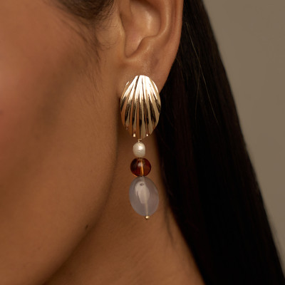 Brinco Esme Banho Ouro 18k