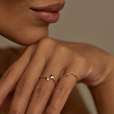 Anel Taiz Banho Ouro 18k