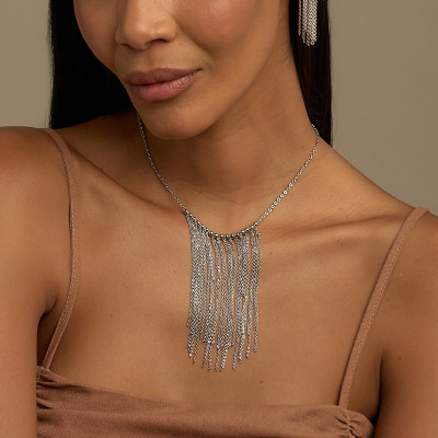 Colar Frida Banho Ródio Branco