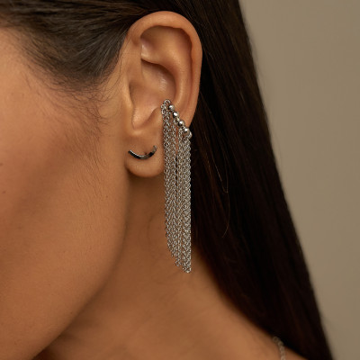 Piercing Bella Banho Ródio Branco