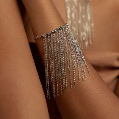 Pulseira Aurora Banho Ródio Branco