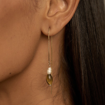 Brinco Rosalie Banho Ouro 18k