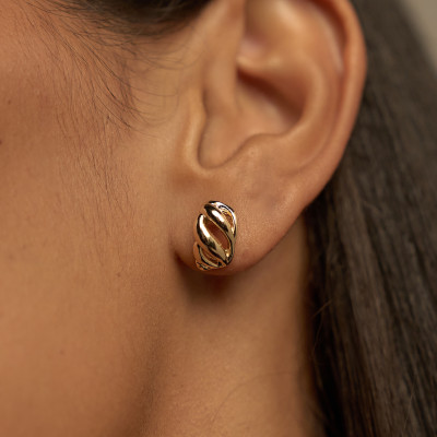 Brinco Pen Banho Ouro 18k