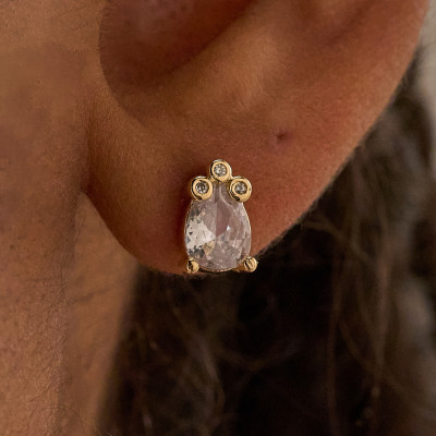 Brinco Tyra Banho Ouro 18k