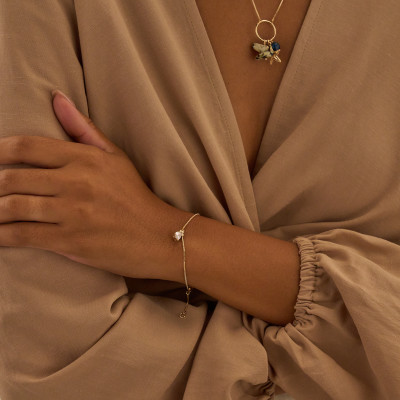 Pulseira Teagan Banho Ouro 18k