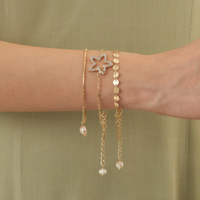 Pulseira Rubia Banho Ouro 18k