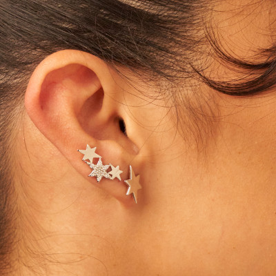 Brinco Miram Banho Ródio Branco