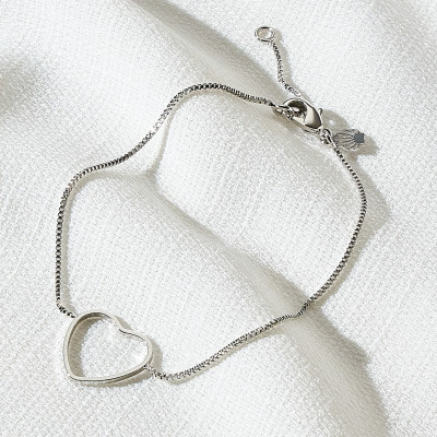 Pulseira Wilma Banho Ródio Branco