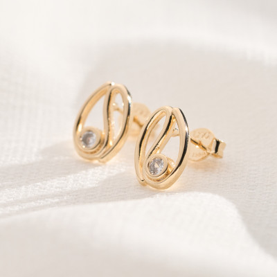 Brinco Geralda Banho Ouro 18k