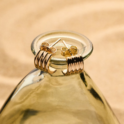 Brinco Bartley Banho Ouro 18k