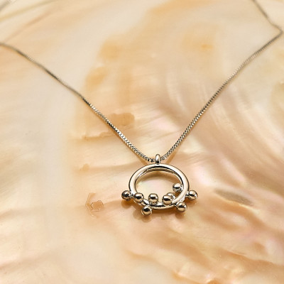 Colar Arturo Banho Ródio Branco