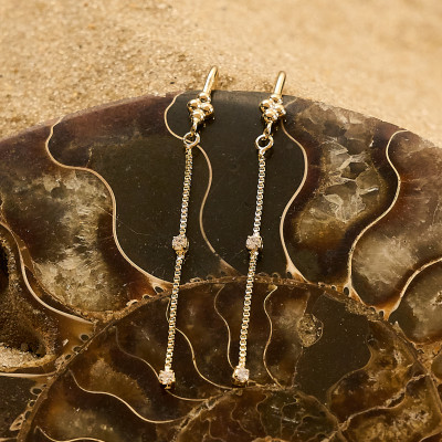 Brinco Eugênia Banho Ouro 18k