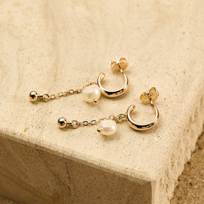 Brinco Gaia Banho Ouro 18k