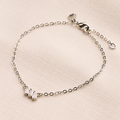 Pulseira Martin Banho Ródio Branco