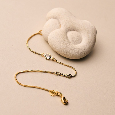 Pulseira Evans Banho Ouro 18k