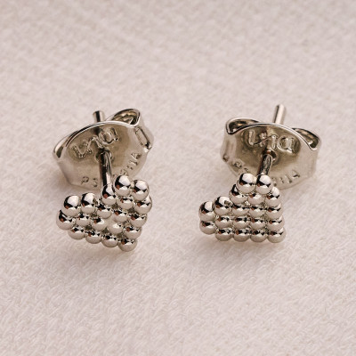 Brinco Rudoli Banho Ródio Branco