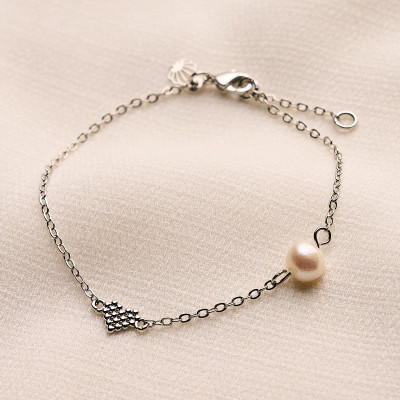 Pulseira Siena Banho Ródio Branco