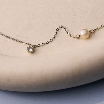 Colar Sophie Banho Ródio Branco