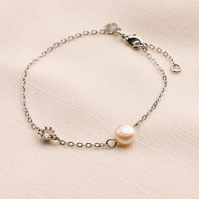 Pulseira Yara Banho Ródio Branco