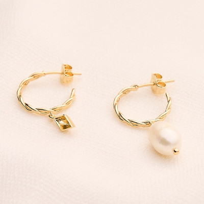 Brinco Gaya Banho Ouro 18k