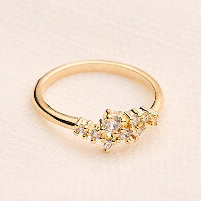 Anel Valen Banho Ouro 18k